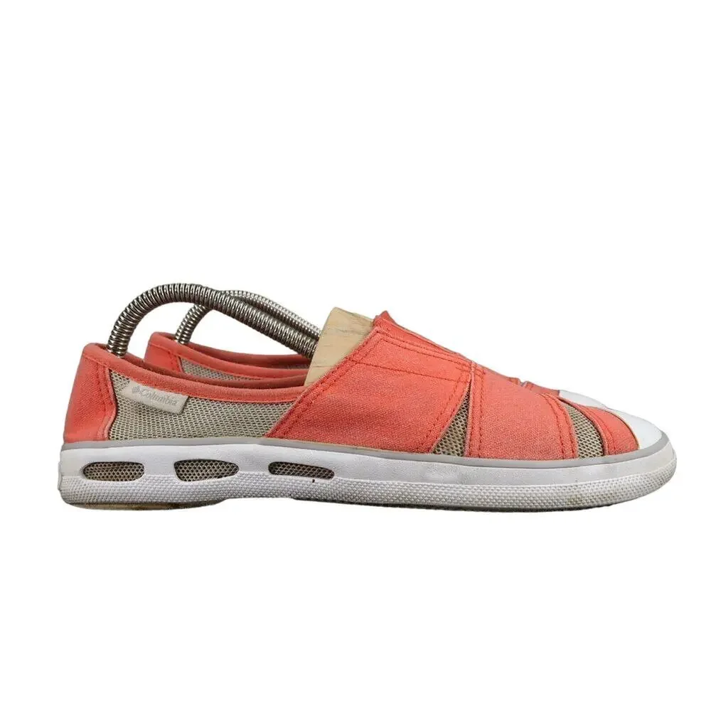 Columbia Shoes Womens 8 Flats Slip On Vulc N Vent Casual Sneaker Canvas Mesh